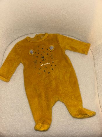 Pyjama velours mixte bébé naissance