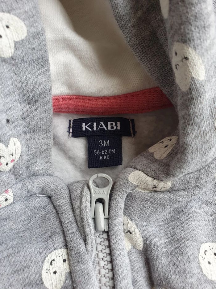 Gilet capuche gris - photo numéro 4
