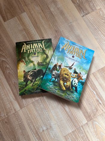 2 tomes de la saga Animal Tatoo 