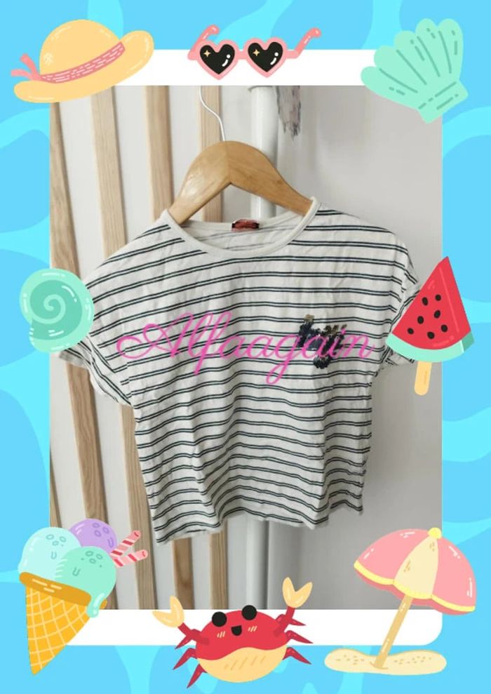 Ensemble salopette chipie t-shirt tao 6ans - photo numéro 13