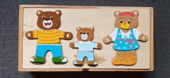 Puzzle d'encastrement - famille Ours