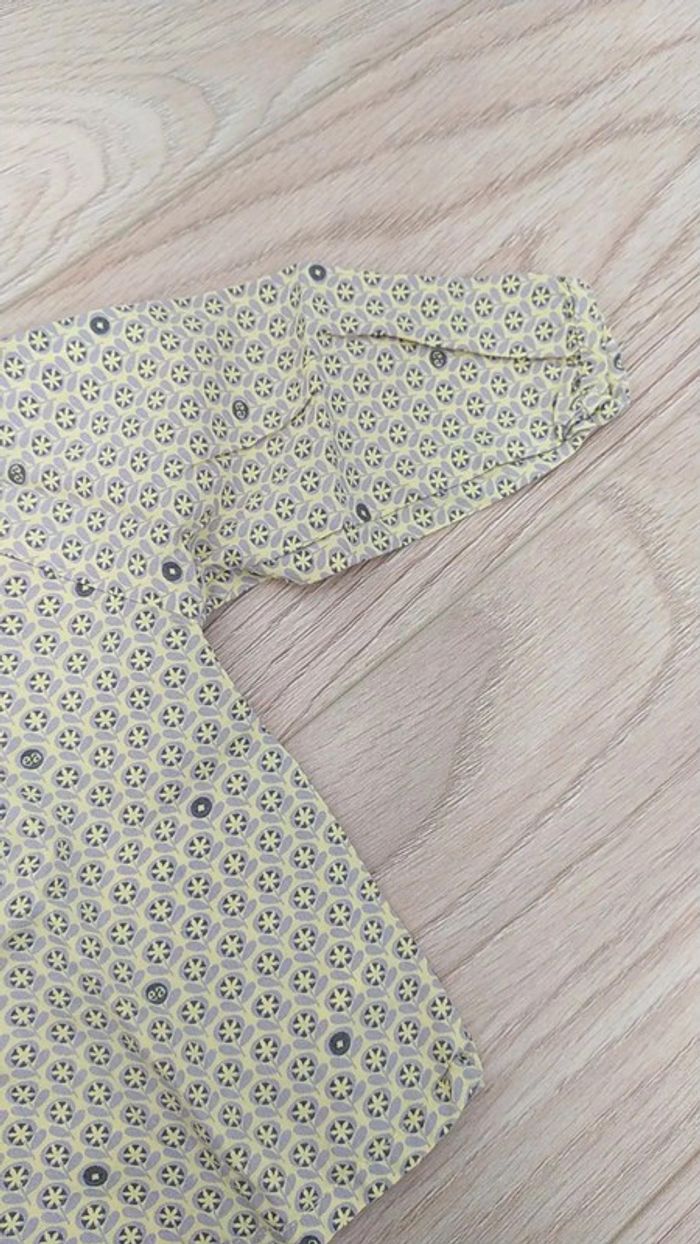 Chemisier manches longues jaune 3 mois - photo numéro 4