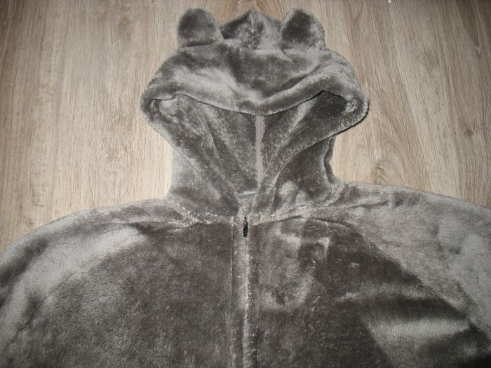 CAPE GRISE A CAPUCHE "ETAM" - TAILLE L - n°01 - photo numéro 2
