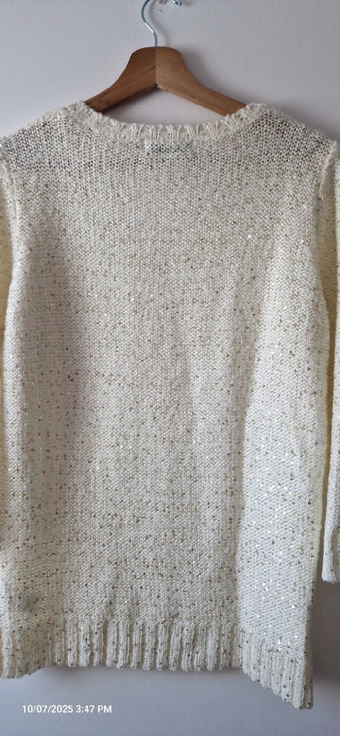 💞 Pull a sequins dorés - taille 3 💞 c8 - photo numéro 6