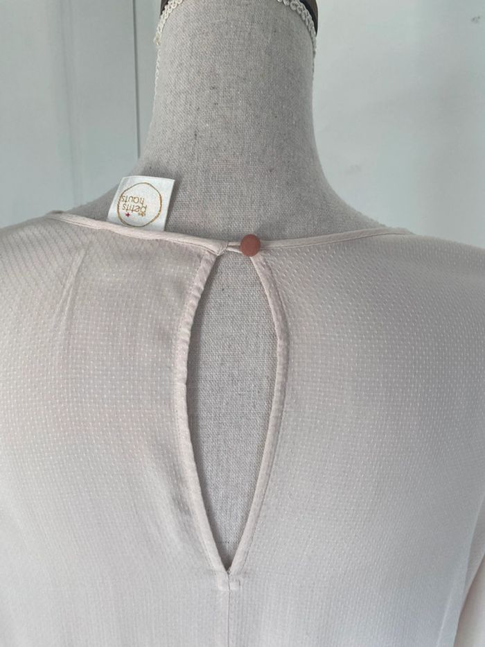 Blouse beige rosé des petits hauts taille 2 - photo numéro 5