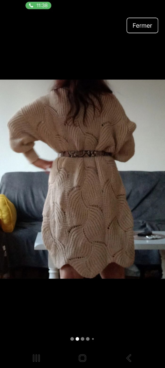 Robe pull fait main - photo numéro 2