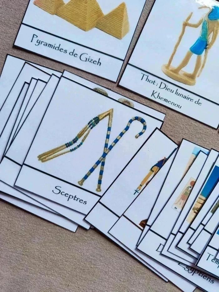 Kit cartes de nomenclature Egypte Antique Montessori - photo numéro 16