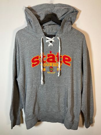 Sweat à capuche gris pour homme MV Sport state tourney hockey 2013 taille M 605
