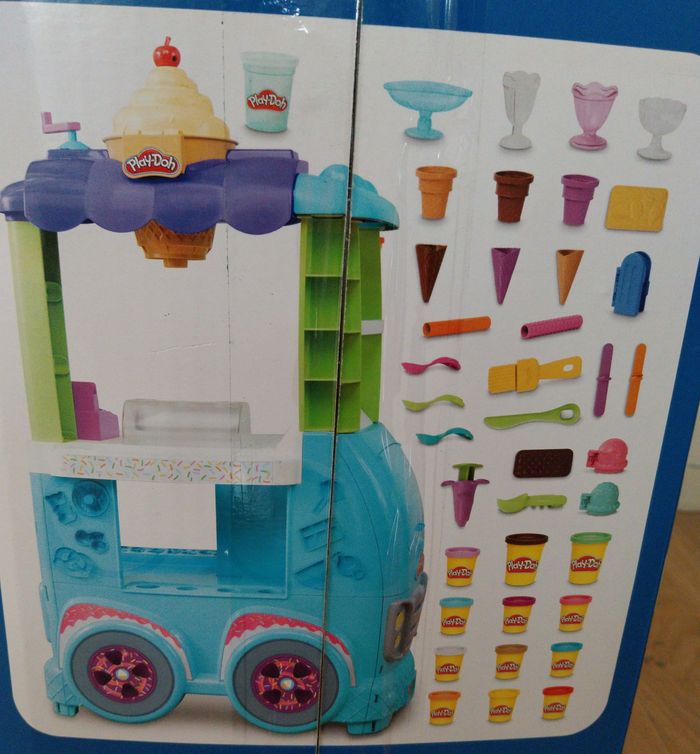 Play-Doh Kitchen Creations, Camion de Glace géant neuf 12 pots pâte à modeler - photo numéro 8