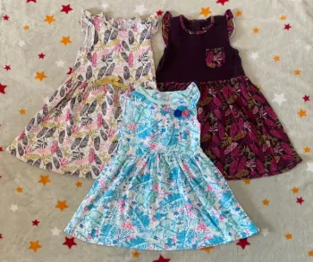 Lot 3 Robes Petit Béguin Multicolores taille 5 ans