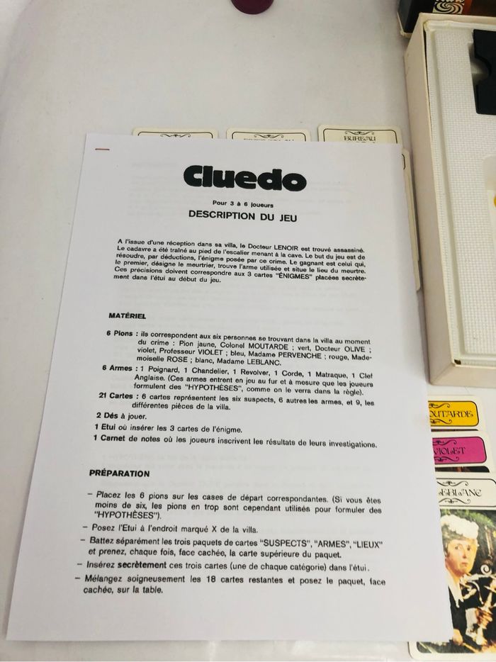 Cluedo Miro vintage - photo numéro 6