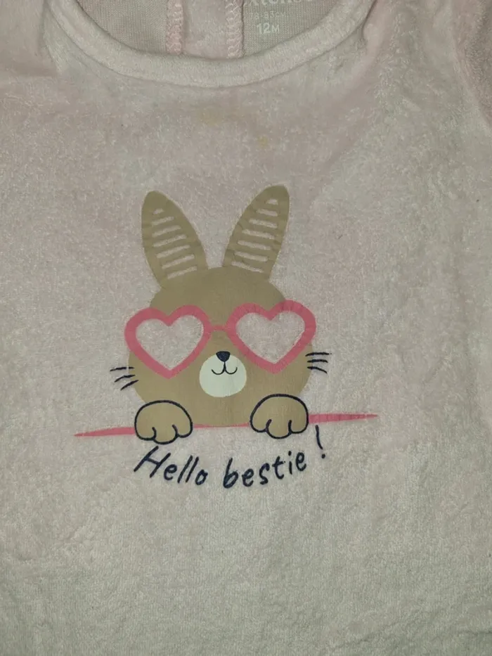 Pyjama en velours taille 12 mois 78-83 cm - photo numéro 3