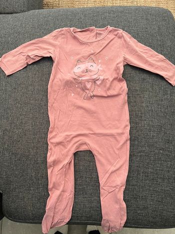 Pyjama une pièce vieux rose léger Tex baby 18mois