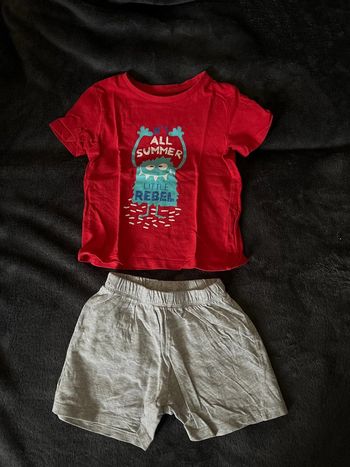Pyjama short mixte Little rebel taille 2 -  3 ans