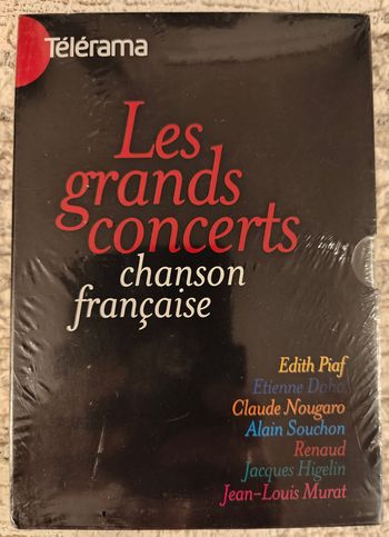 Beau coffret DVD Telerama série "Les Grands Concerts" : chanson française