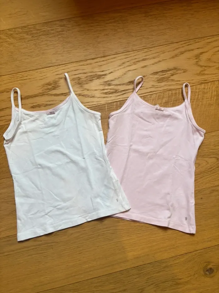 Lot de 2 maillots de corps à bretelles Okaïdi 8 ans