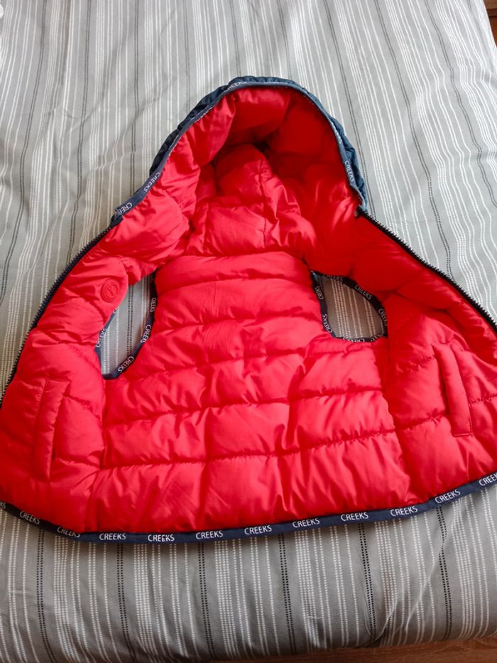 doudoune réversible à capuche sans manche Creeks taille 2 ans - photo numéro 2