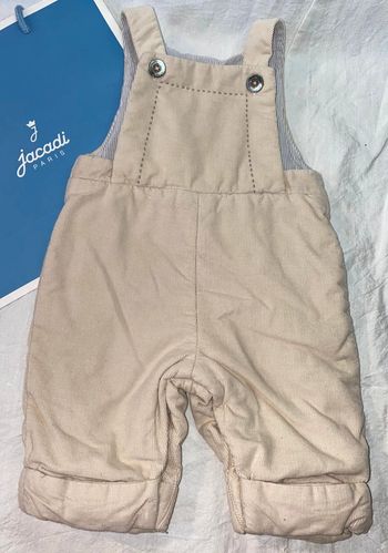 salopette velour Jacadi 3 mois