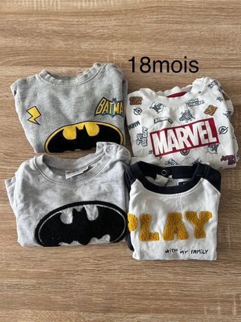 Sweat Marvel 18 mois