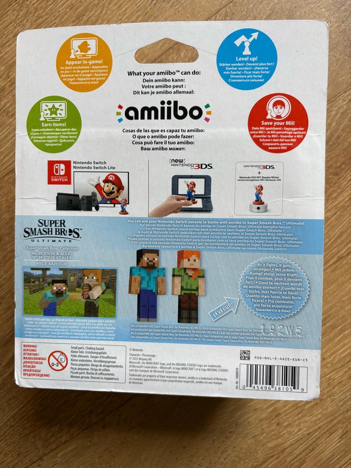 Amiibo Steve & Alex Minecraft - photo numéro 3