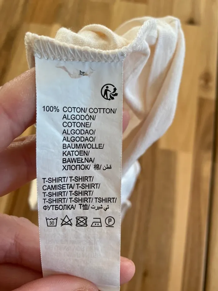 Top anche courte kiabi blanc cassé - photo numéro 7