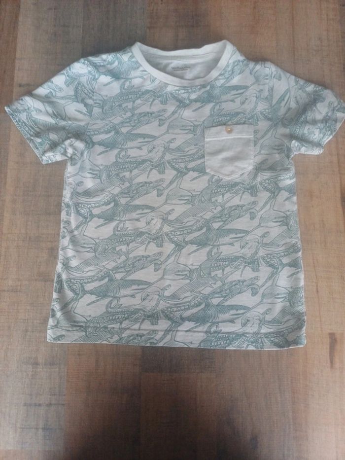 Tee-shirt 8 ans vertbaudet animaux marins