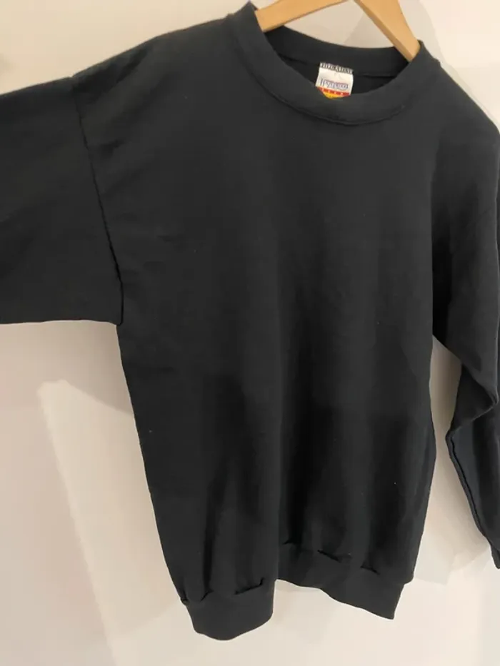 Crewneck plain full black made in USA 🇺🇸 Woman L - photo numéro 6