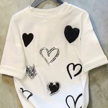 Tee shirt coeur neuf 
