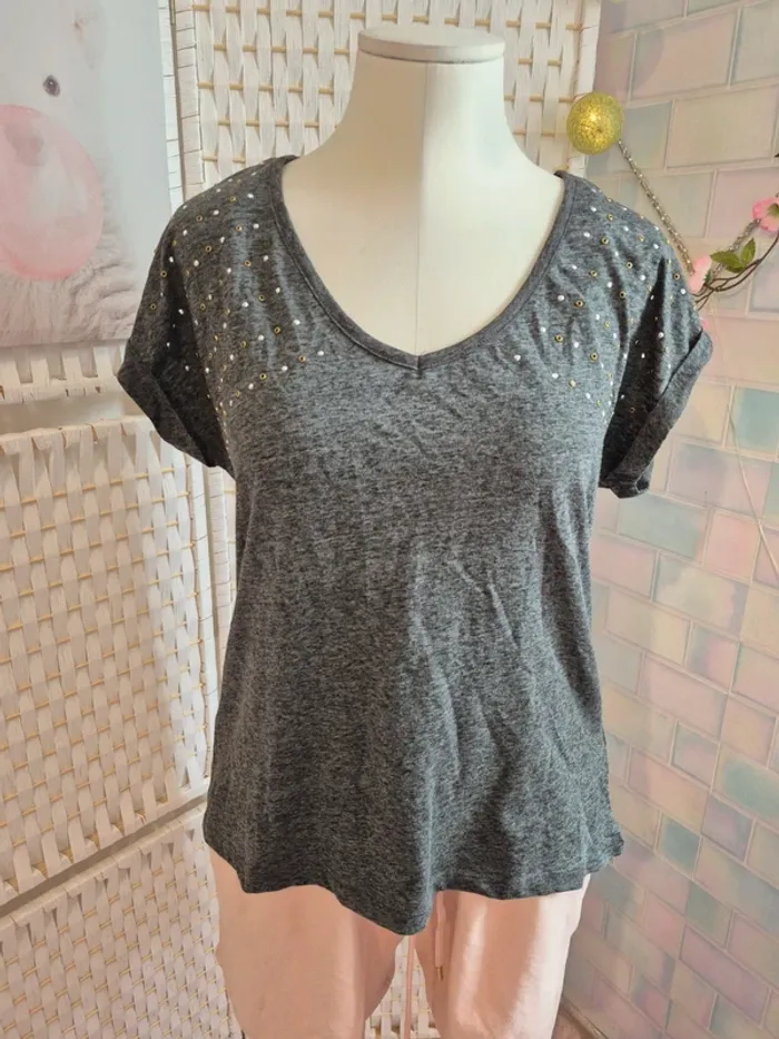 💕Jolie tee shirt manches courtes liberto femme TL / 40 💕 - photo numéro 3