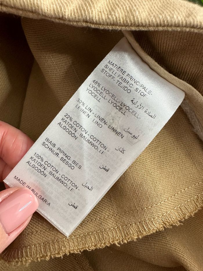 Pantalon chino beige coton et lin Maison 123 T44/46 2XL/3XL - photo numéro 7