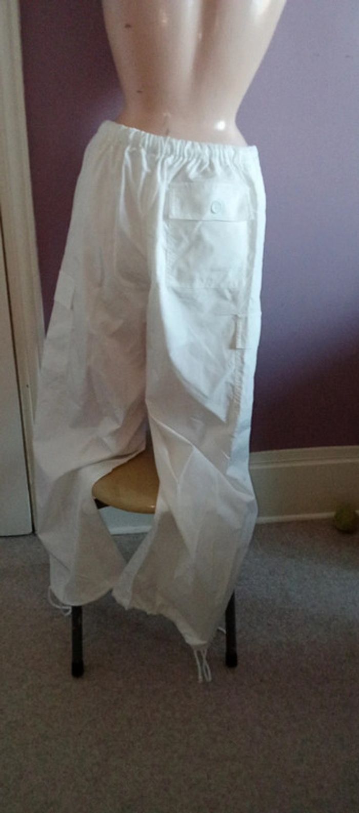 Pantalon blanc avec poches - Shein - Taille M - photo numéro 5