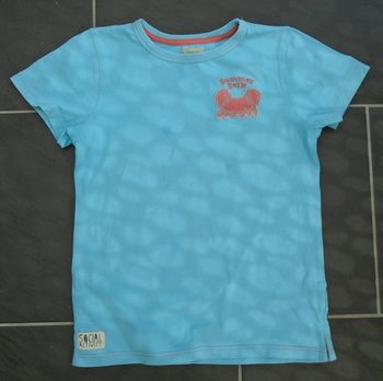 Joli tee-shirt bleu garçon 8 ans