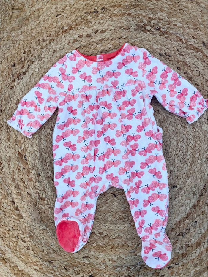 Pyjama velour bébé 1 mois Obaibi, Okaidi