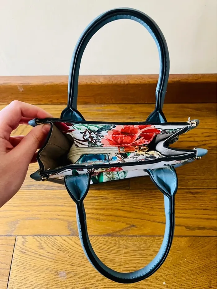 Sublime sac à main à fleurs - photo numéro 5