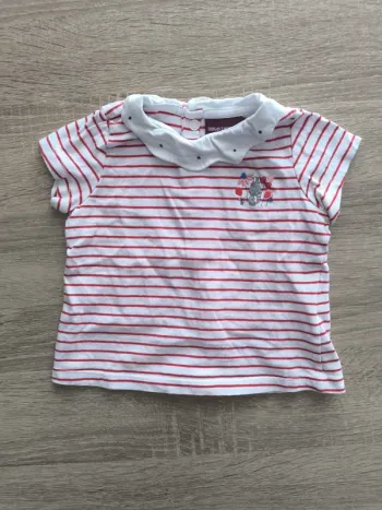 Tee shirt 6 mois col sergent major