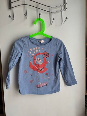 Haut manche longue bleu  fille 5 ans du pareil au même