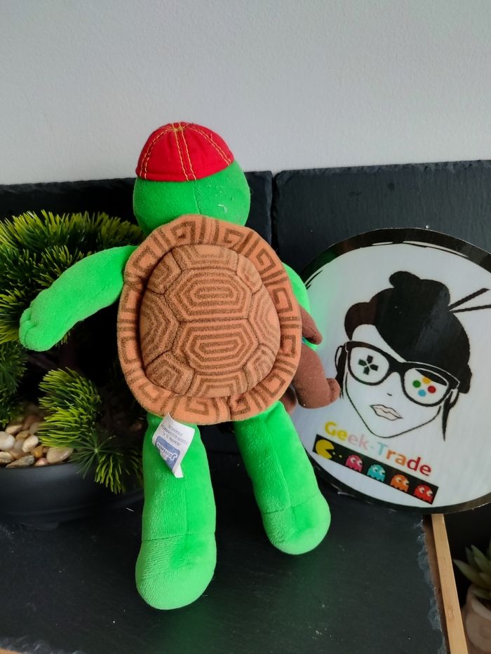 Peluche Franklin doudou ours martin tortue jemini vert marron rouge Bleu PE0239 - photo numéro 2