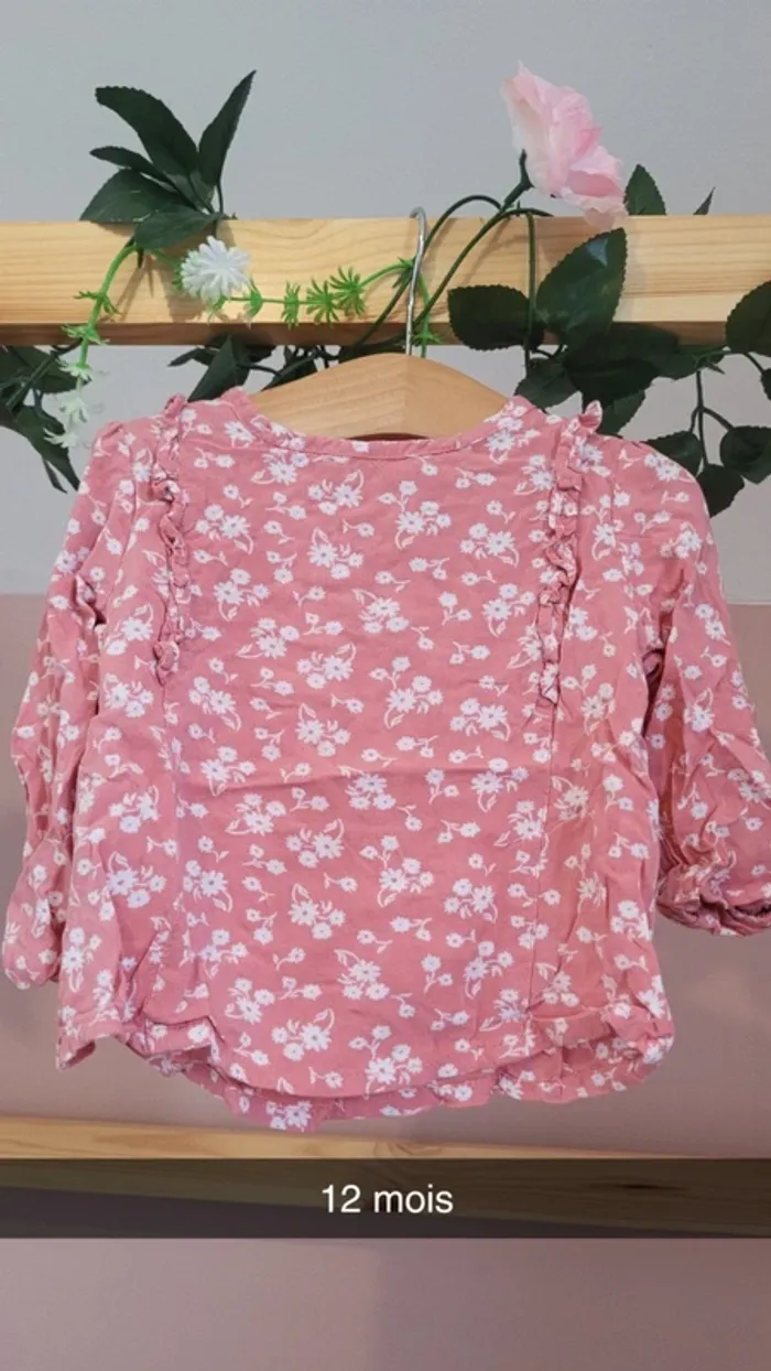 Chemise rose