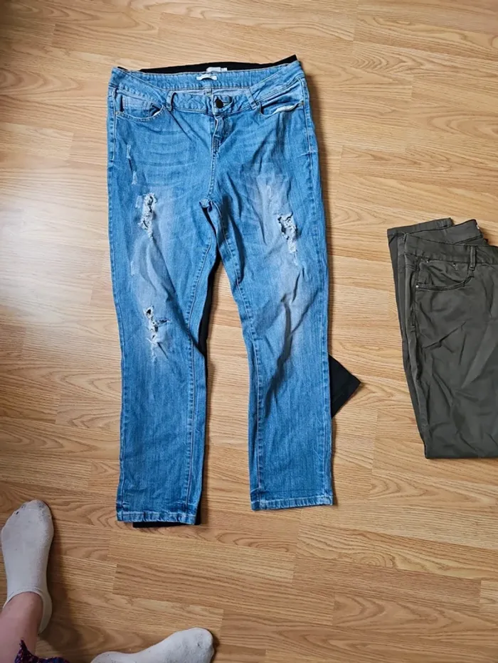Lot de 2 pantalons + 1 jean femme taille 42 - photo numéro 3