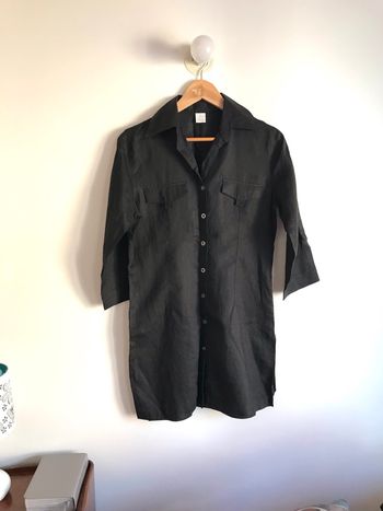 Robe chemisier noire en Rami Camaïeu taille 38