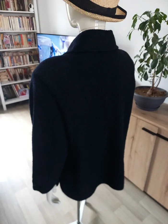 Veste en laine noir femme T44 - photo numéro 7