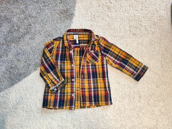 Chemise à carreaux 12 mois