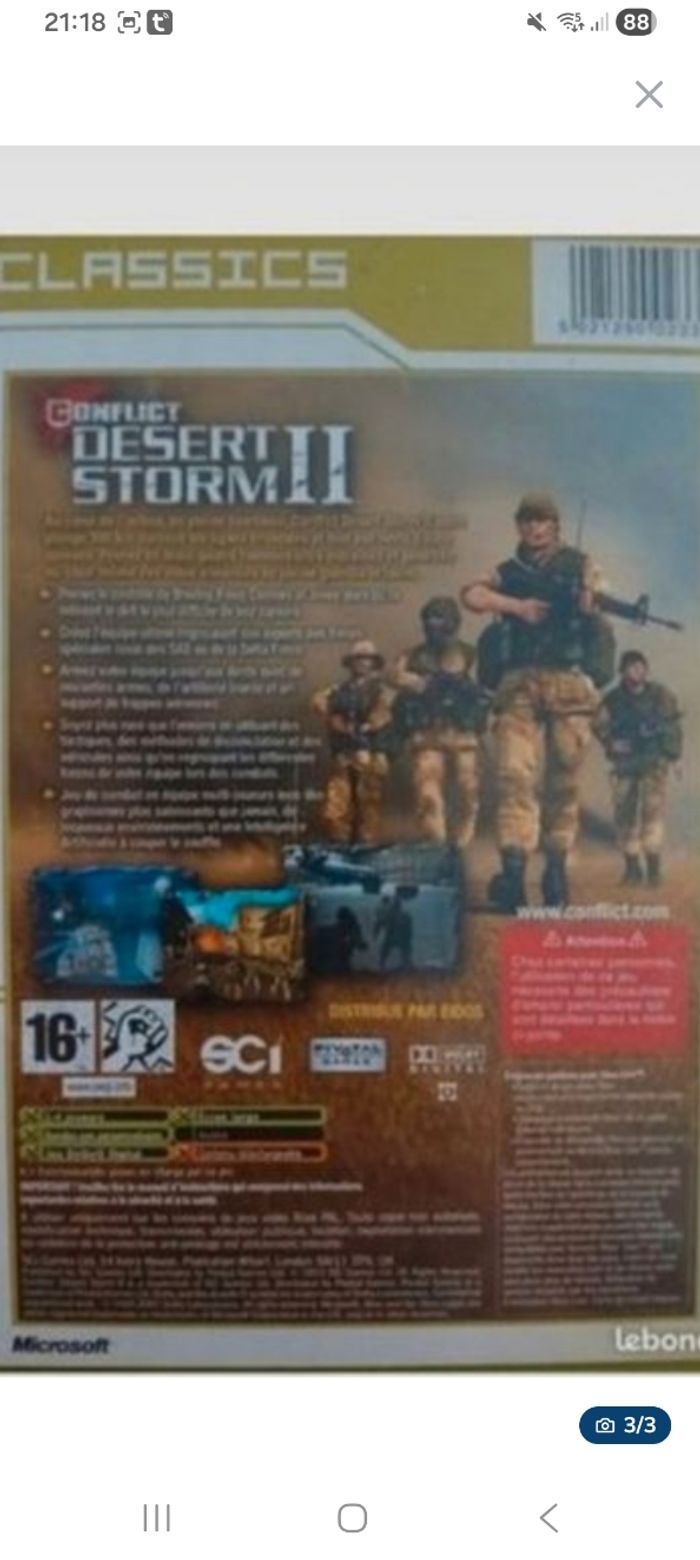 Désert storm 2 xbox - photo numéro 3