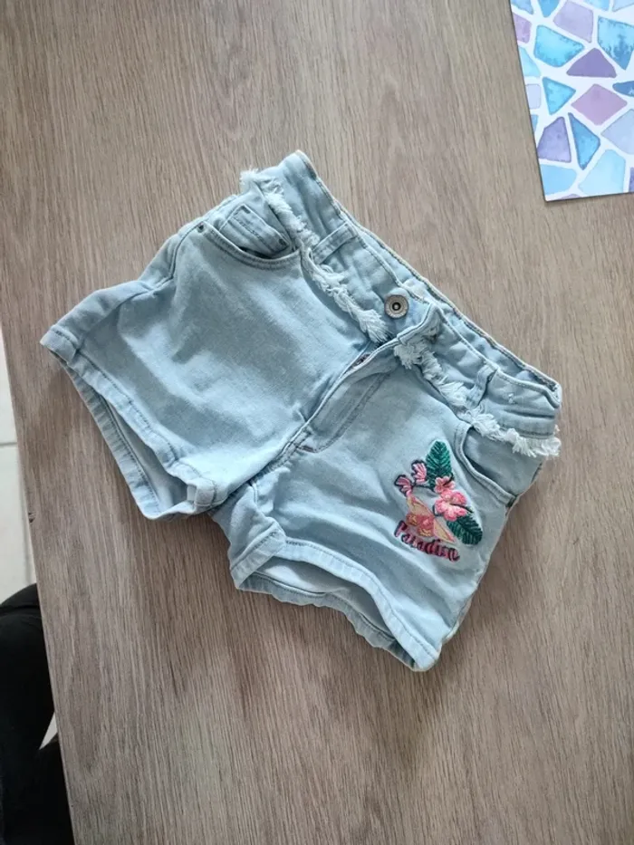 Short en jeans