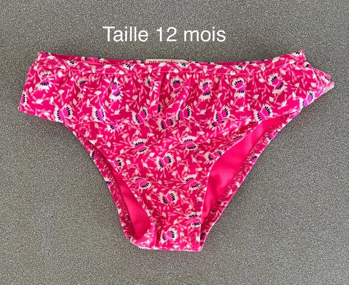 Maillot de bain rose papillon taille 12 mois Du Pareil au Même