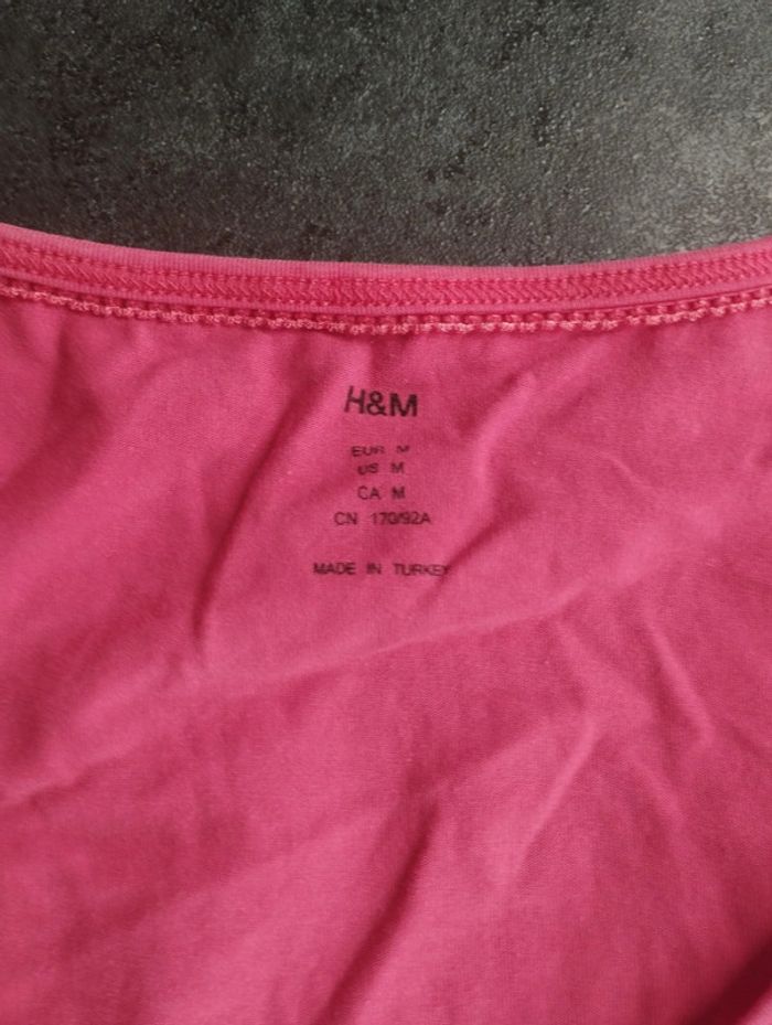Tee shirt corail femme H&M taille 38 - photo numéro 2