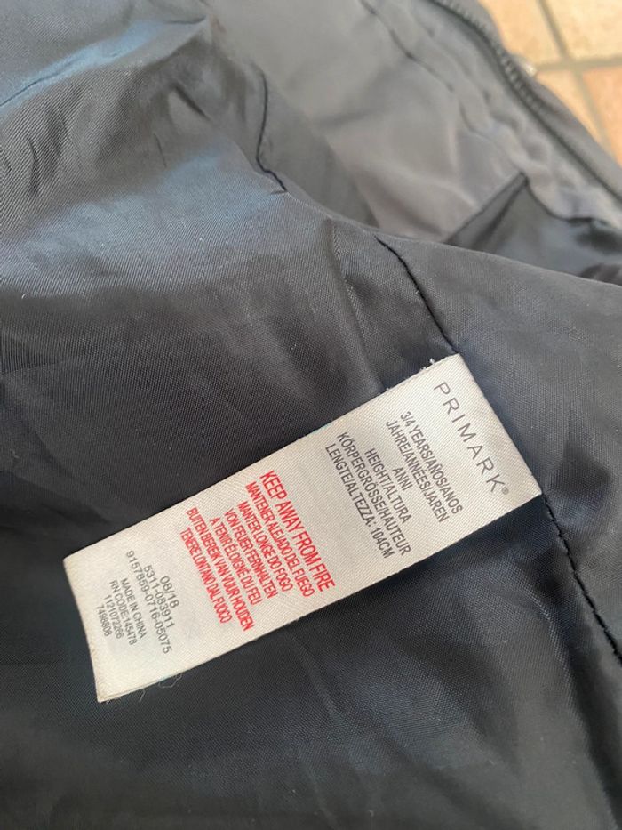 Manteau à capuche polaire primark 3/4 ans - photo numéro 4