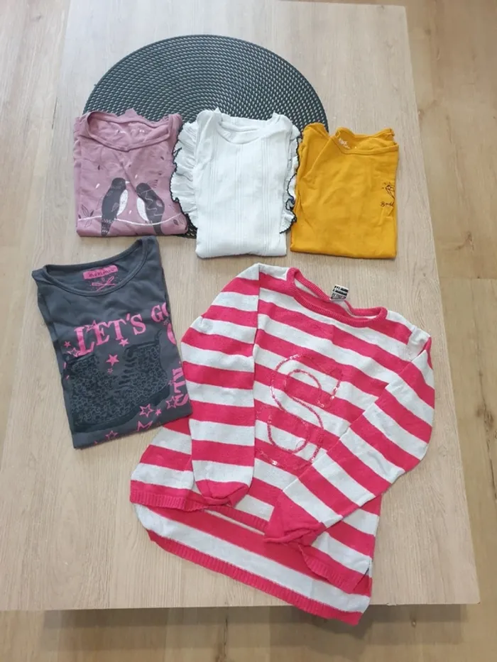Lot tee-shirt manches longues
