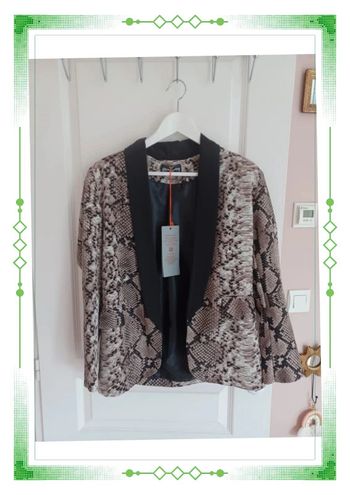 Blazer imprimé serpent