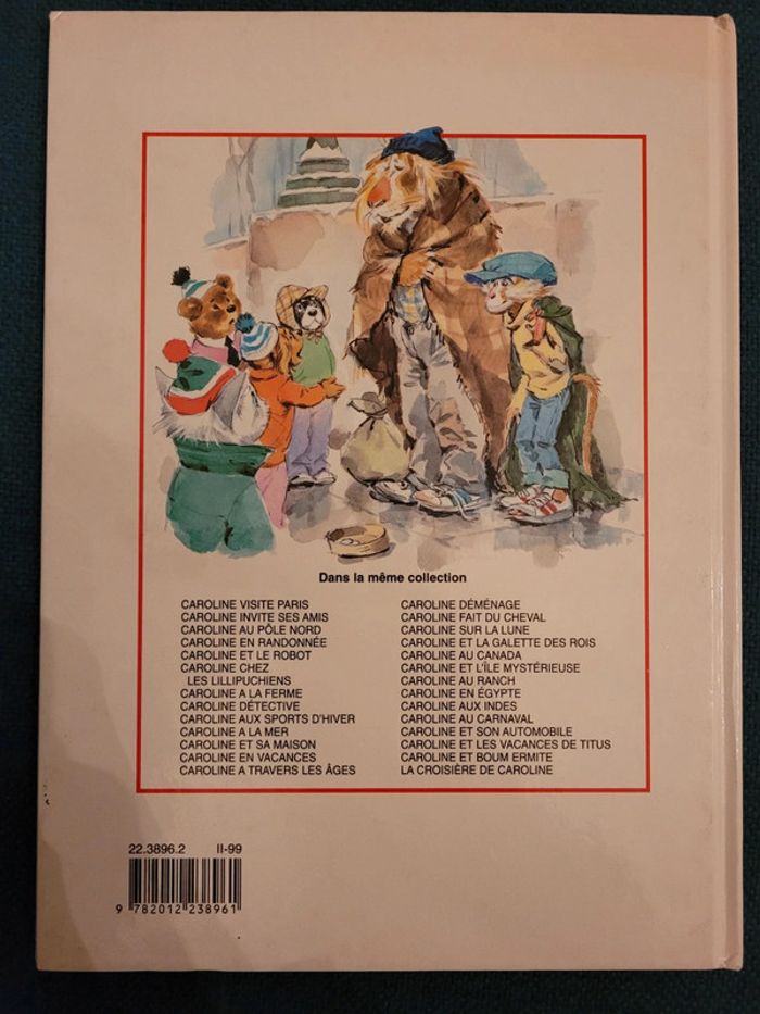 Caroline et les Vagabonds SDF lion crinière livre album collection années 90 Pierre Probst - photo numéro 2